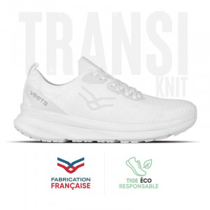 Chaussure running mixte Transition Knit MIF 1 blanc