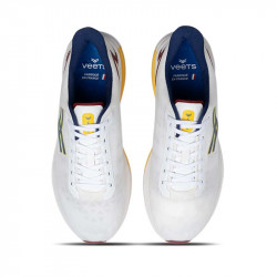 Lacets chaussure running homme Inside MIF 2 blanc-bordeaux